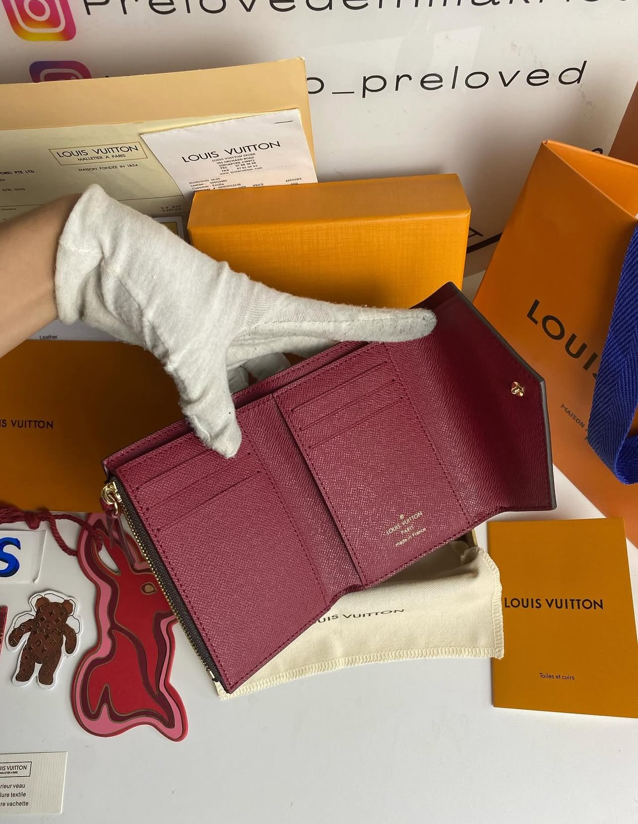 Victorine Fuchsia Wallet Monogram - foto 5