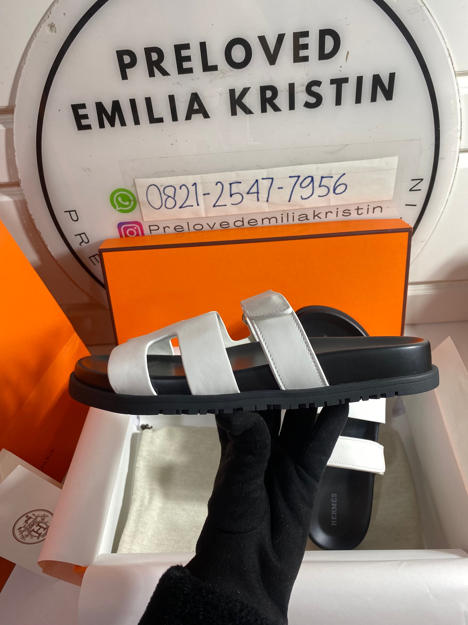 Chypre Sandals White Palladium Hardware - foto 4