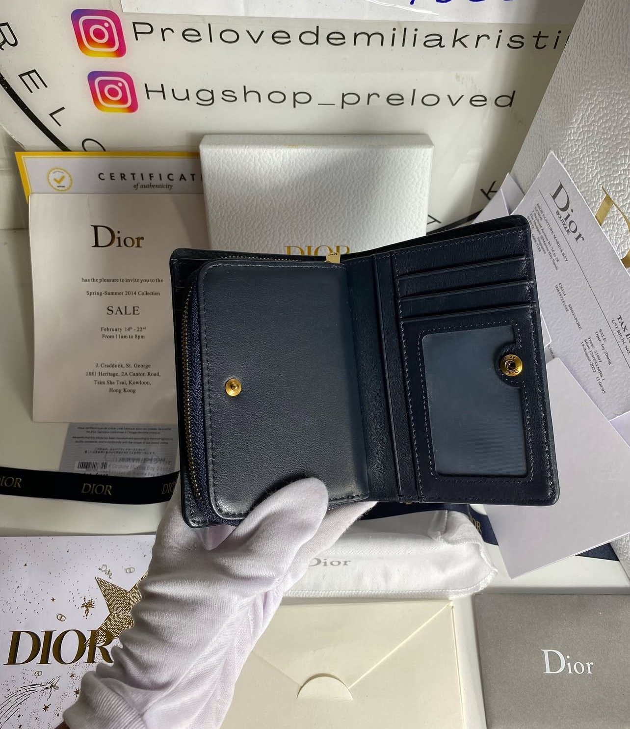Fold Wallet Oblique Jacquard Leather Women’s   - foto 7