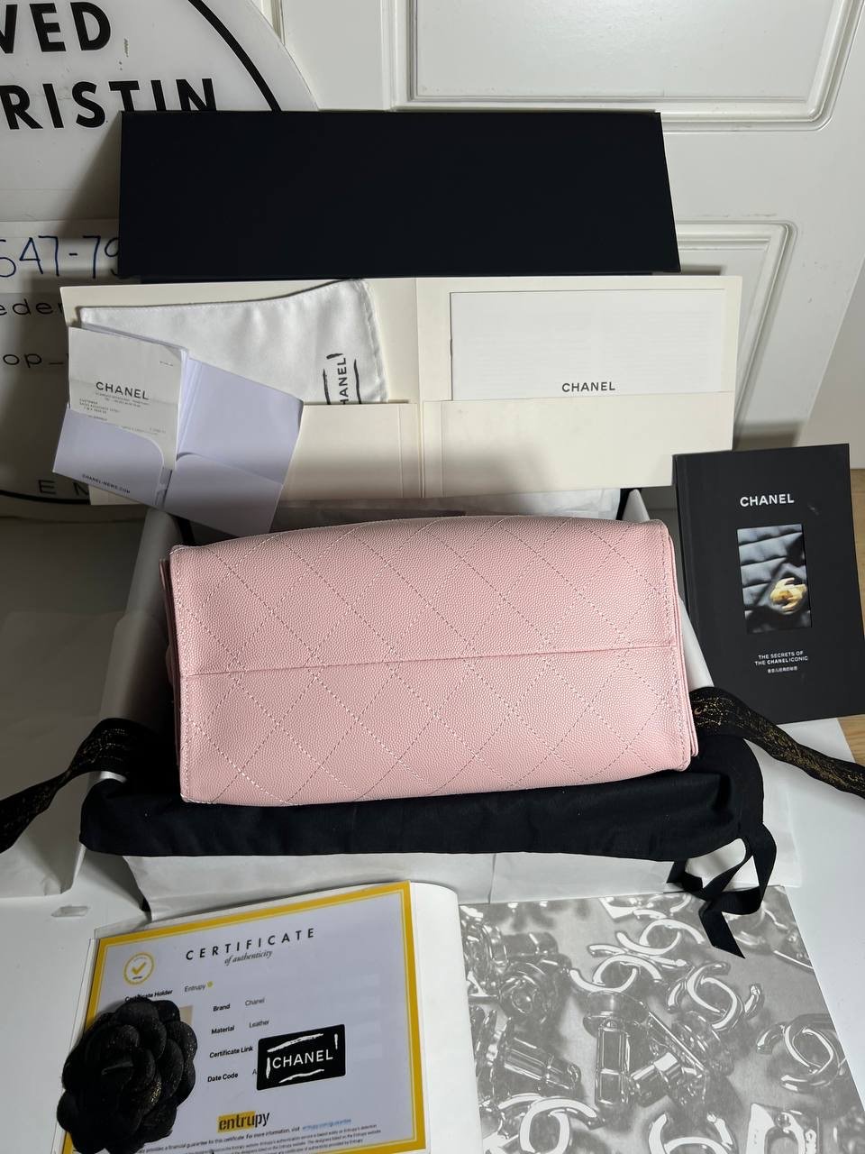 C25 Small Handbag Caviar Leather Pink Ghw - foto 5