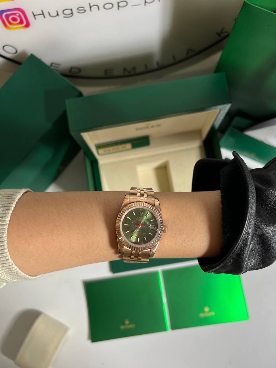  Datejust President Green Steel Jubilee RG Watch - foto 5