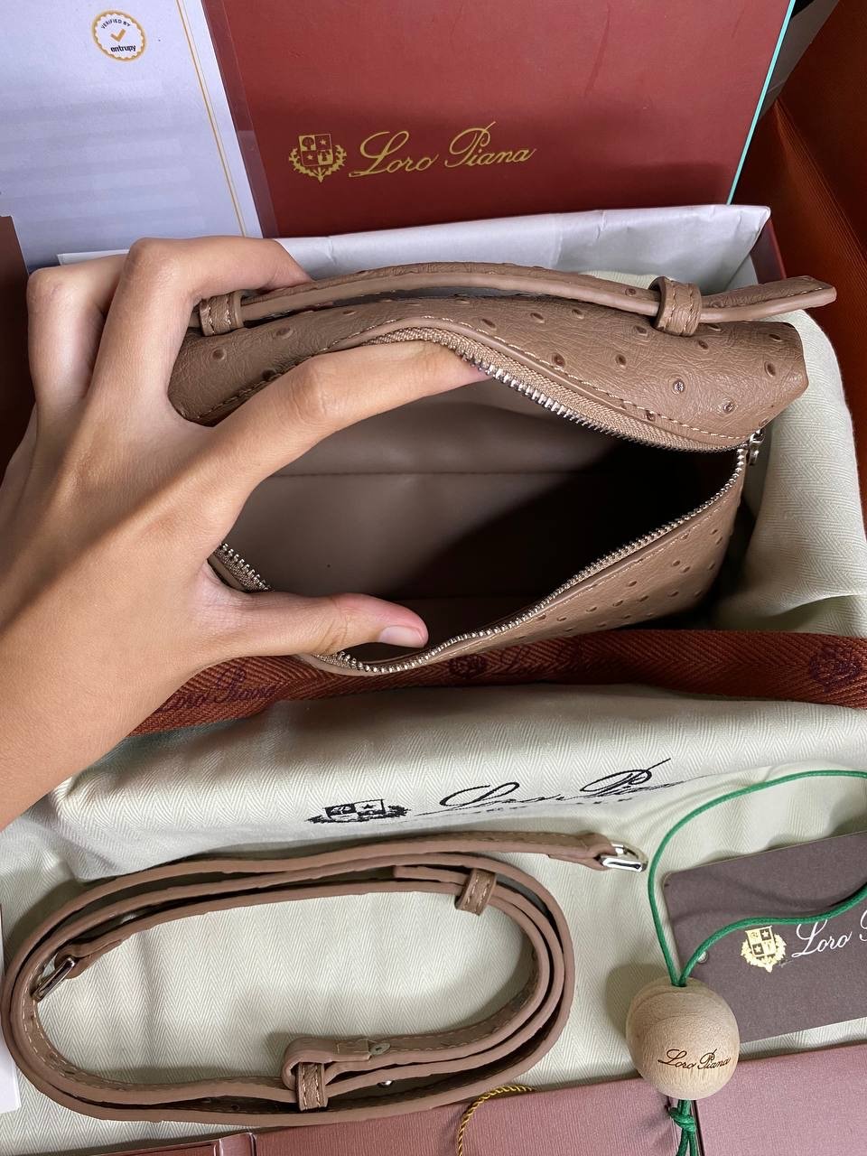 Extra Pocket L19 Ostrich Leather - foto 7