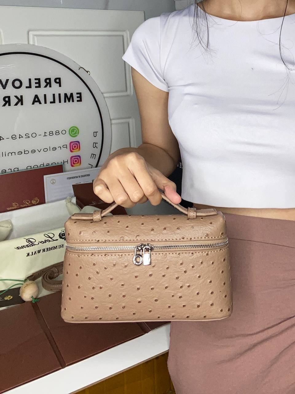 Extra Pocket L19 Ostrich Leather - foto 8