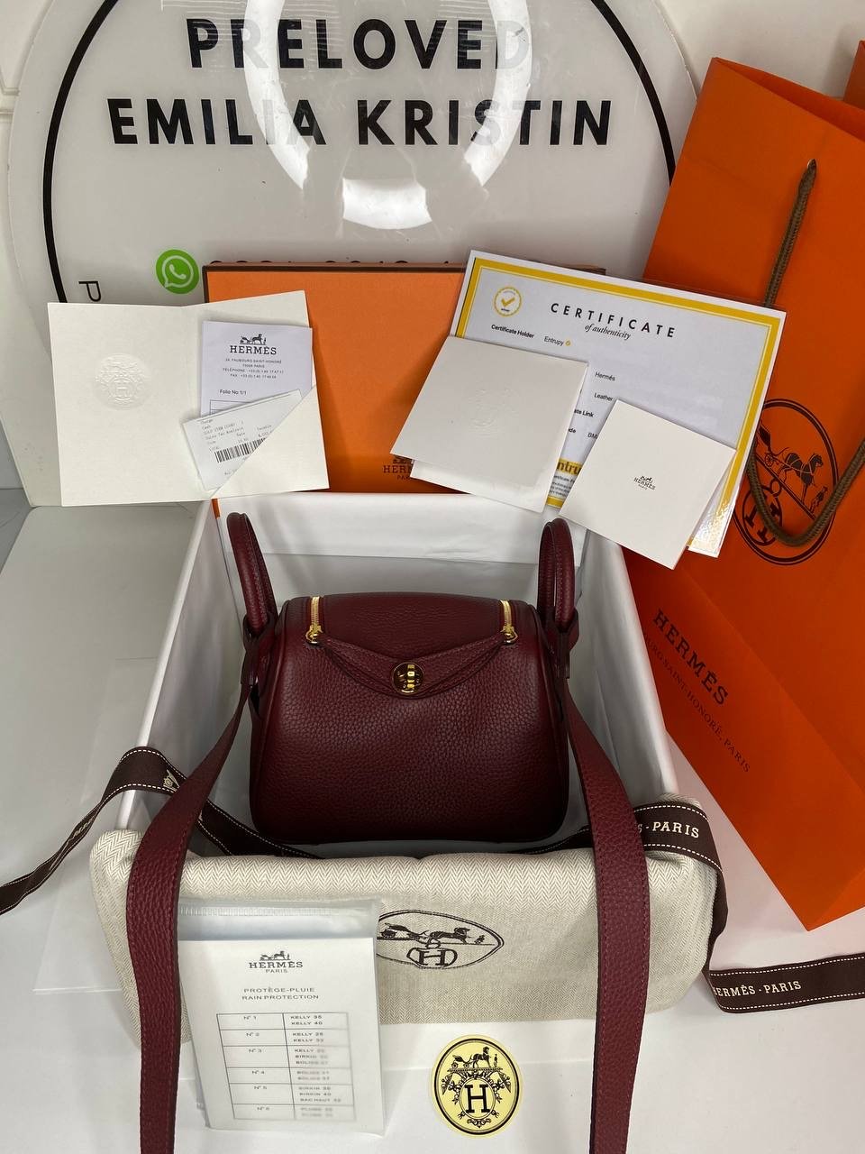 Taurillon Clemence Lindy 19 Rouge Grenat