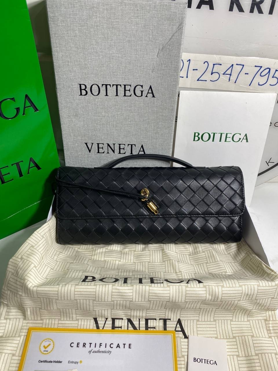 Andiamo Long Clutch With Handle Black - foto 2