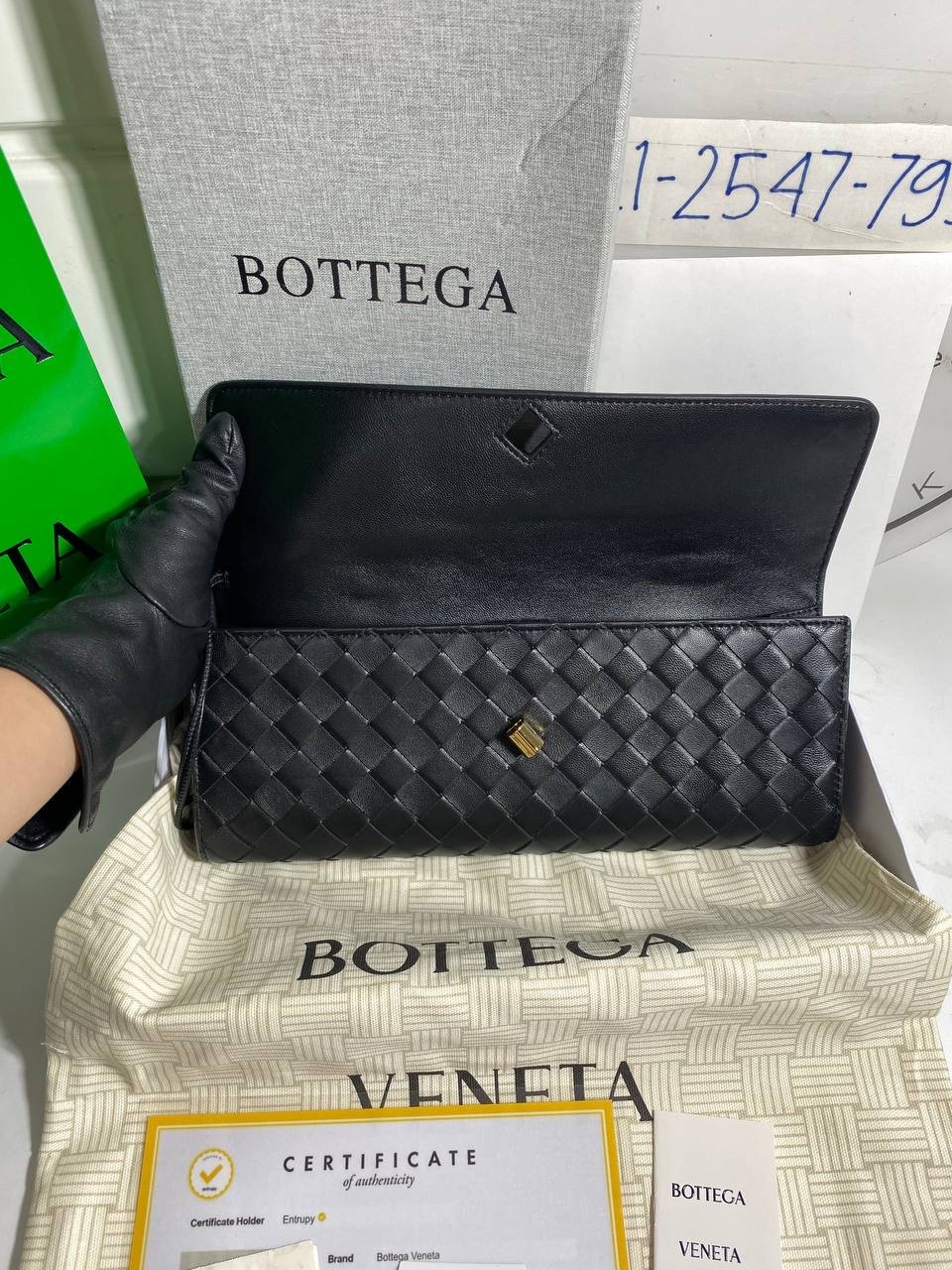 Andiamo Long Clutch With Handle Black - foto 7