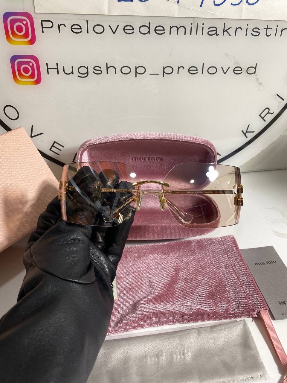 Metal Aube Sunglasses SMU54YS Gold Pink - foto 4