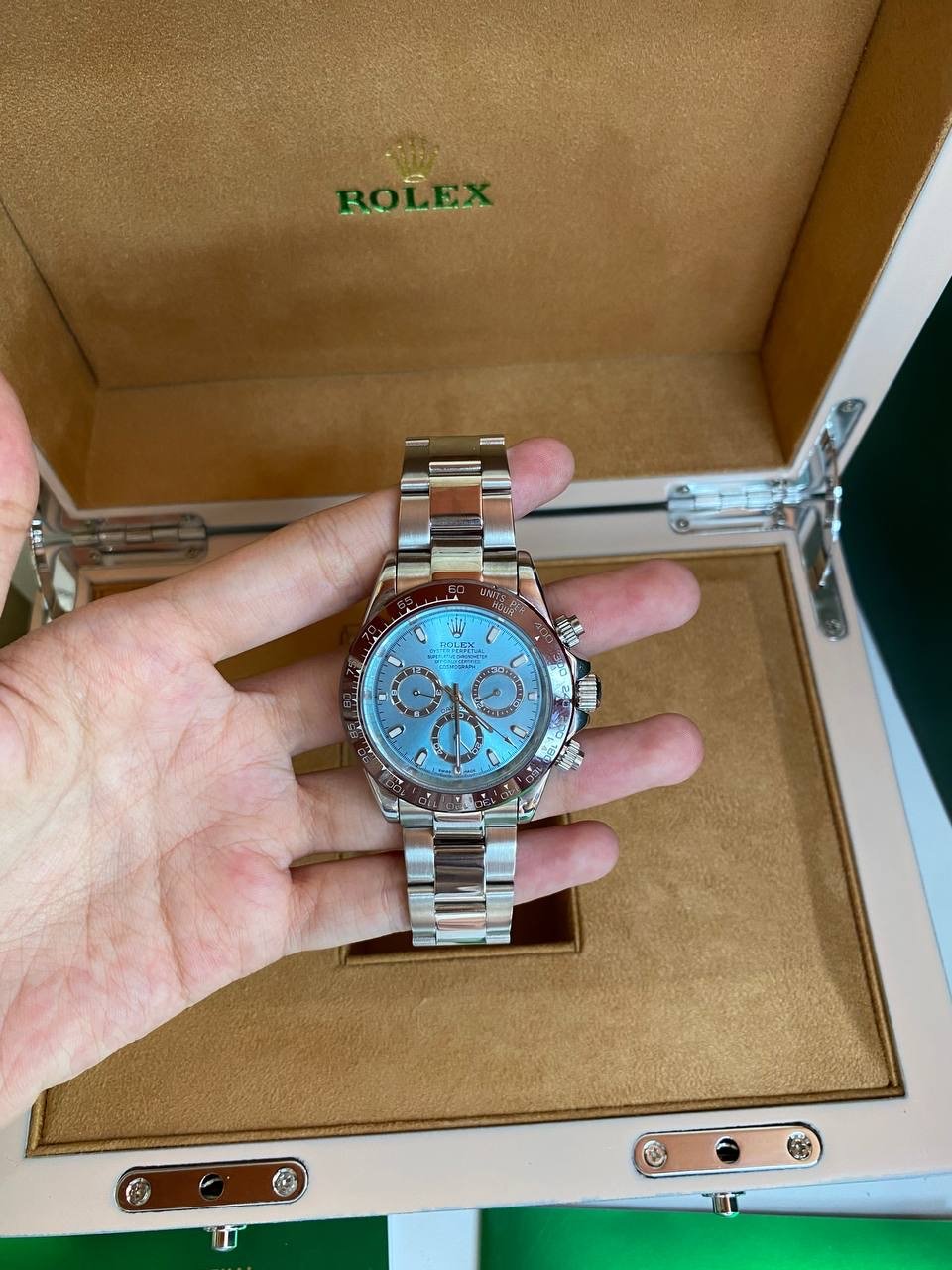 Cosmograph Daytona Platinum Ice Blue Dial  - foto 5