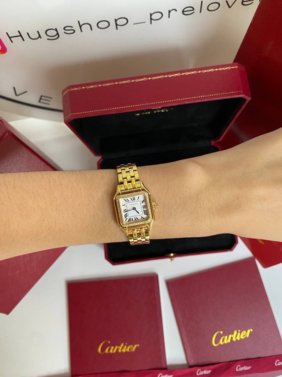 Panthère Yellow Gold Diamond White Dial Small  - foto 6