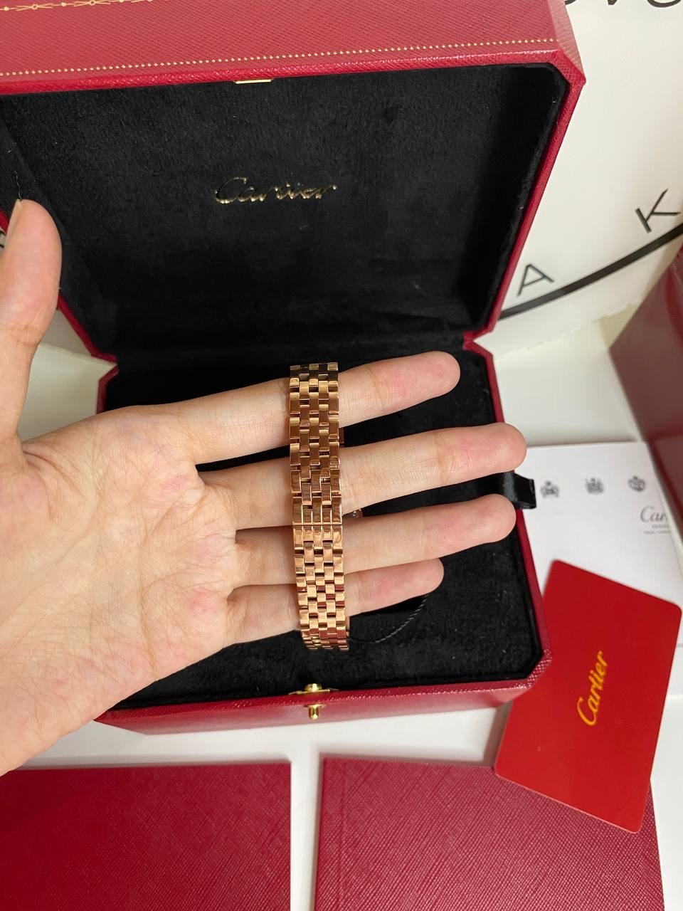 Panthère De Cartier Watch Small Rose Gold  - foto 6