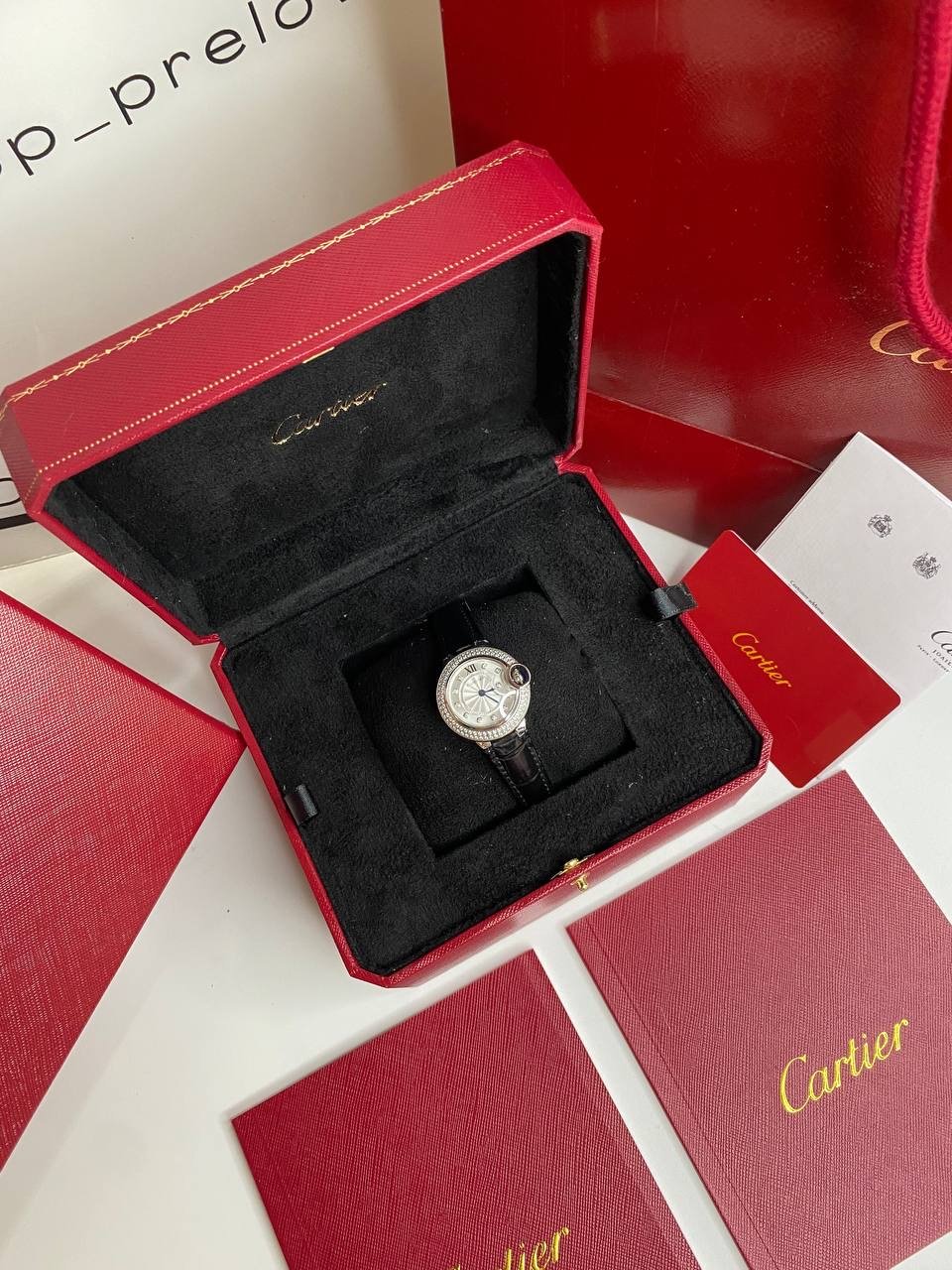 Ballon Bleu Silver Dial Diamond Bezel Watch  - foto 2